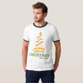 Merry Christmas Tree Ringer T-Shirt 🎄 | Freefit H (Vorne ganz)