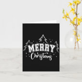 Merry Christmas Tree Santa Xmas Family Matching Pa Karte (Gelbe Blume)