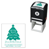 Merry Christmas Tree Script Name Rücksendeadresse Permastempel (Beispiel)