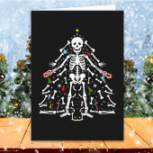 Merry Christmas Tree Skeleton Karte