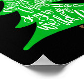 Merry Christmas Tree Tygraphy For Men Women Kid Poster (Ecke)