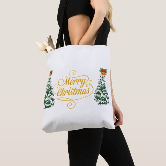 Merry Christmas Tree Watercolor Custom mug Tasche (Von Nahem)