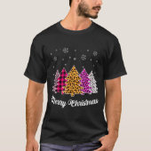 Merry Christmas Trees Leopard Nk Shirt For Women G (Vorderseite)