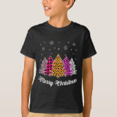 Merry Christmas Trees Leopard Nk Shirt For Women G (Vorderseite)