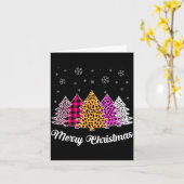 Merry Christmas Trees Leopard Nk Shirt For Women G Karte (Gelbe Blume)