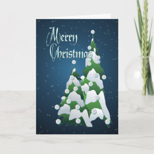 MERRY CHRISTMAS TREM VON SHARON SHARPE FEIERTAGSKARTE