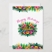 Merry Christmas Tropical Coastal Photo Feiertagskarte (Rückseite)