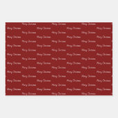 Merry Christmas Tropical Palm Trees Beach Holiday Geschenkpapier Set (Vorderseite 2)