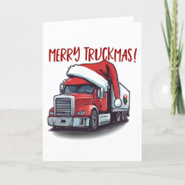 Merry Christmas Truck Driver Semi Truckmas Funny Dankeskarte