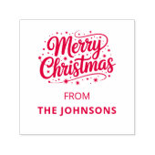 Merry Christmas Typography Logo Name Permastempel (Design)