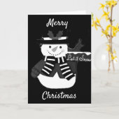 MERRY CHRISTMAS UND EIN GLÜCKLICHES NEUES JAHR KARTE (Gelbe Blume)