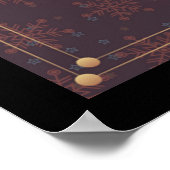 MERRY CHRISTMAS UND EIN GLÜCKLICHES NEUES JAHR POSTER (Ecke)