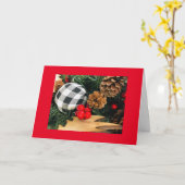 **MERRY CHRISTMAS** und "EIN SEHR GLÜCKLICHES NEUE Karte (Gelbe Blume)