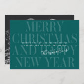 MERRY CHRISTMAS UND GLÜCKLICH NEUES JAHR | Foto hi (Vorne/Hinten)