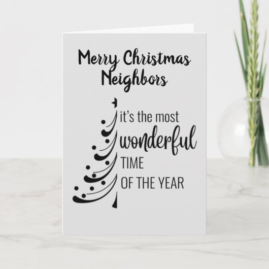 MERRY CHRISTMAS **UNSERE PHANTASTISCHEN NACHBARN** FEIERTAGSKARTE (Vorderseite)