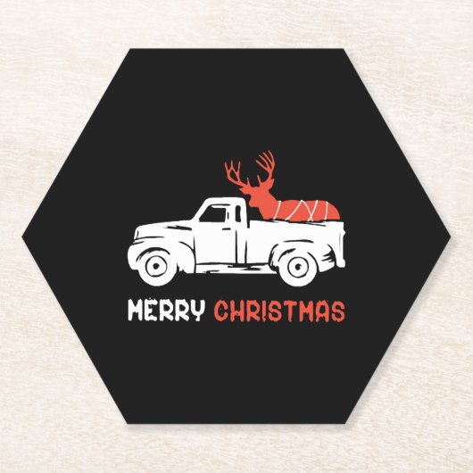 MERRY CHRISTMAS UNTERSETZER (Vorderseite)