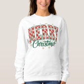 Merry Christmas Varsity Letter Sweatshirt (Vorderseite)
