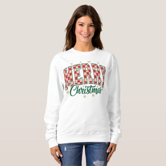 Merry Christmas Varsity Letter Sweatshirt (Vorne ganz)