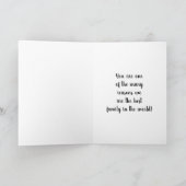 MERRY CHRISTMAS **VATER** FEIERTAGSKARTE (Innenseite)