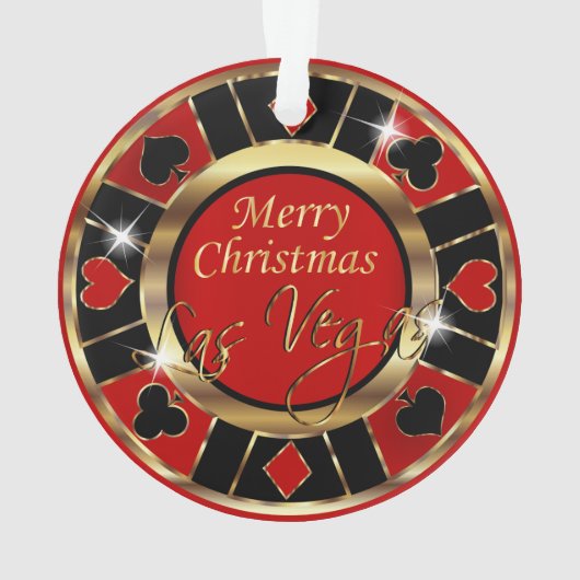 Merry Christmas Vegas Ornament (Rückseite)