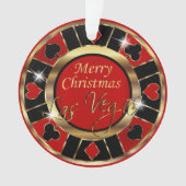 Merry Christmas Vegas Ornament (Vorderseite)