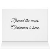 MERRY CHRISTMAS, VERBREITEN SIE DIE NEWS-Karte (Innenansicht Horizontal (Oben))
