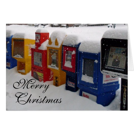 MERRY CHRISTMAS, VERBREITEN SIE DIE NEWS-Karte (Vorderseite (Horizontal))