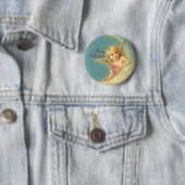 Merry Christmas Vintage Angel CC0252 Button (Beispiel)