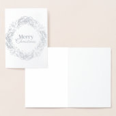 Merry Christmas Vintage Botanical. Folienkarte (Anzeige)