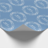 Merry Christmas Vintage Botanical. Geschenkpapier (Ecke)