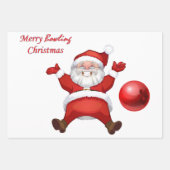 Merry Christmas Vintage Santa Geschenkpapier Set (Vorderseite 2)