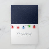 Merry Christmas Vintage Train In Snow Karte (Innenseite)