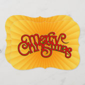 MERRY CHRISTMAS - Vintage Weihnachtsentwürfe Feiertagskarte (Vorne/Hinten)