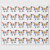 MERRY CHRISTMAS VON DEN SCHNEEIERN GESCHENKPAPIER (Flach)