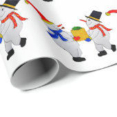 MERRY CHRISTMAS VON DEN SCHNEEIERN GESCHENKPAPIER (Rolleneckpunkt)