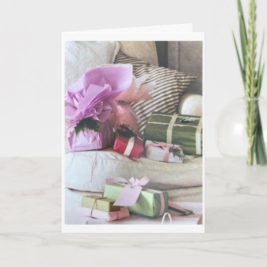 ***MERRY CHRISTMAS VON UNSERER FAMILIE ZU IHNEN*** KARTE (Vorderseite)