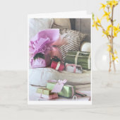 ***MERRY CHRISTMAS VON UNSERER FAMILIE ZU IHNEN*** KARTE (Gelbe Blume)