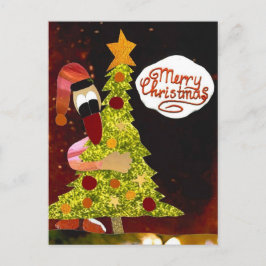 Merry Christmas vrolijk kerstfeest kerstboom eend Postkarte