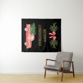 MERRY CHRISTMAS WANDTEPPICH (Beispiel (Horizontal))