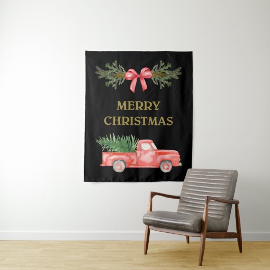 MERRY CHRISTMAS WANDTEPPICH (Beispiel)