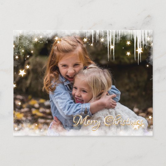 Merry Christmas Weihnachten — Reaktionsaufnahme (Vorderseite)