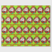 Merry Christmas - Weihnachtszeichnung und Geschenk Geschenkpapier (Flach)