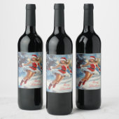 Merry Christmas Weinetikett (Flaschen)