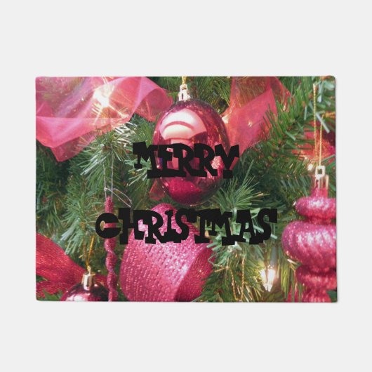 MERRY CHRISTMAS WELCOME MAT FUßMATTE (Vorderseite)