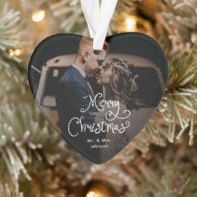 Merry Christmas Whimsical Script  Custom Photo 