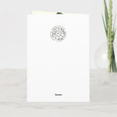 Merry Christmas Wife Greatest Gift Ornaments Karte (Rückseite)