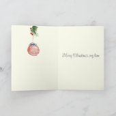 Merry Christmas Wife Greatest Gift Ornaments Karte (Innenseite)