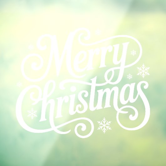 Merry Christmas Window Cling Fensteraufkleber (Blatt 3)