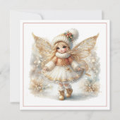 Merry Christmas – Winter Fairy with Golden Wings & (Vorderseite)