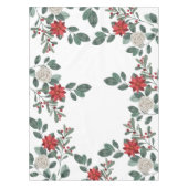 Merry Christmas Winter Floral Tischdecke (Vorderseite)